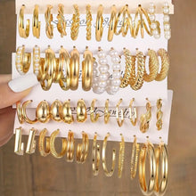 Cargar imagen en el visor de la galería, Aros Mujer Acero x Mayor - Lote de 12 unid.