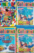 Cargar imagen en el visor de la galería, Libros para Colorear Lote de 12 unid. (surtido)