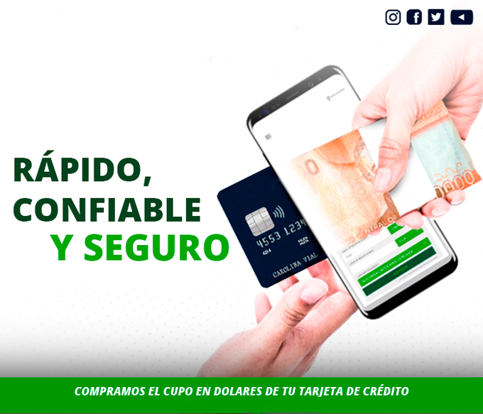 Vende tu cupo en dólares POR EFECTIVO INMEDIATO